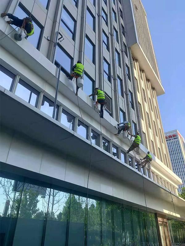 外墙清洗，高空作业，高的图标